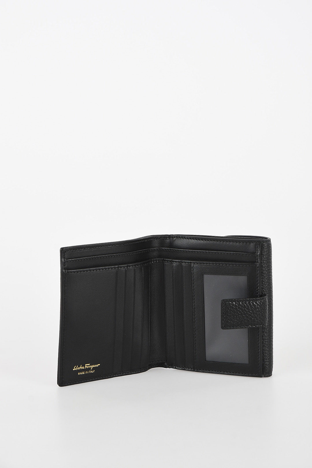 Myledershop Portafoglio In Vera Pelle Di Bufalo, Portafogli In Formato Verticale O Orizzontale, Con Motivo Huskies E Protezione RFID E NFC, Modello 2 / Formato Orizzontale / Cognac, Taglia Unica - Foto 3