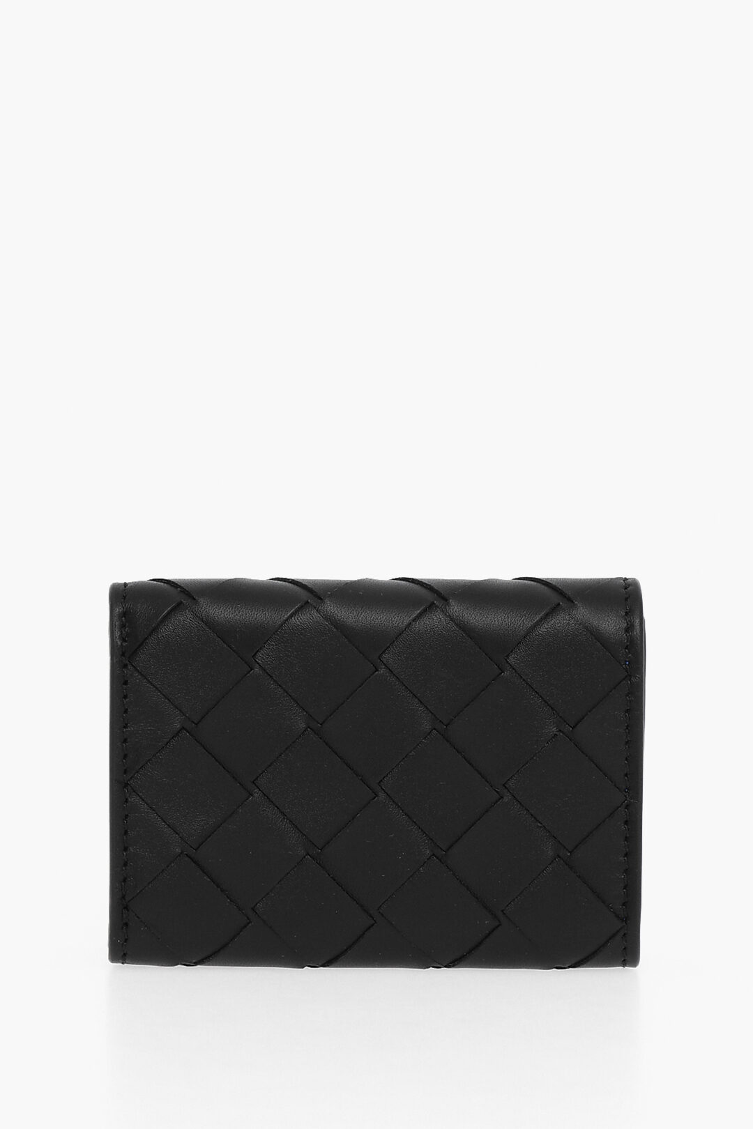 Bottega Veneta Portafoglio Trifold TINY in Pelle Intrecciata uomo
