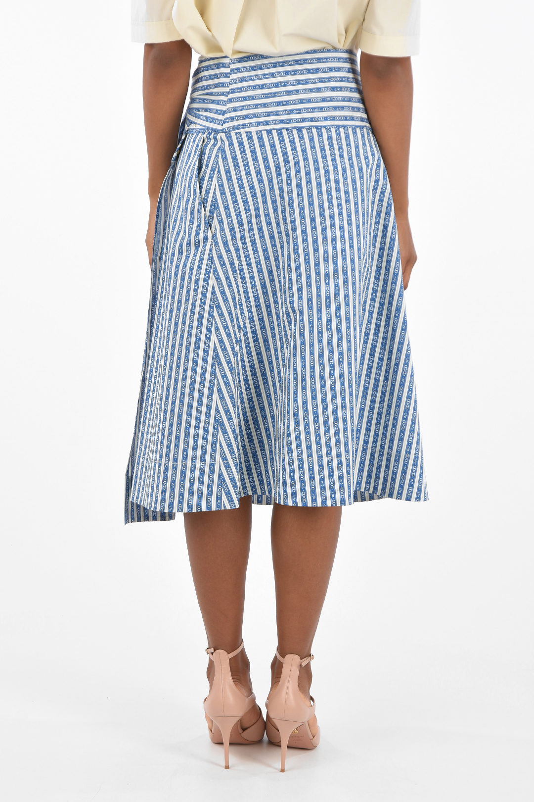 Tory Burch Printed a-line skirt with belt women - Glamood Outlet