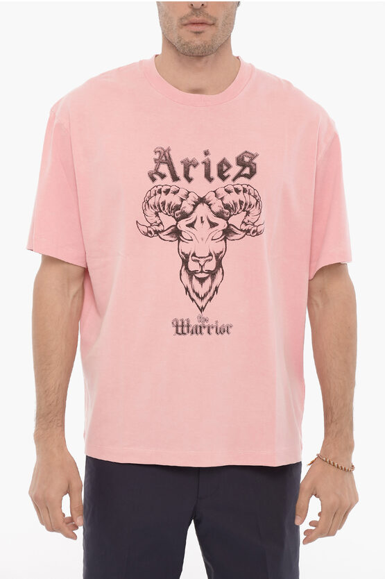 Neil Barrett Printed Aries The Warrior Crew-neck T-shirt