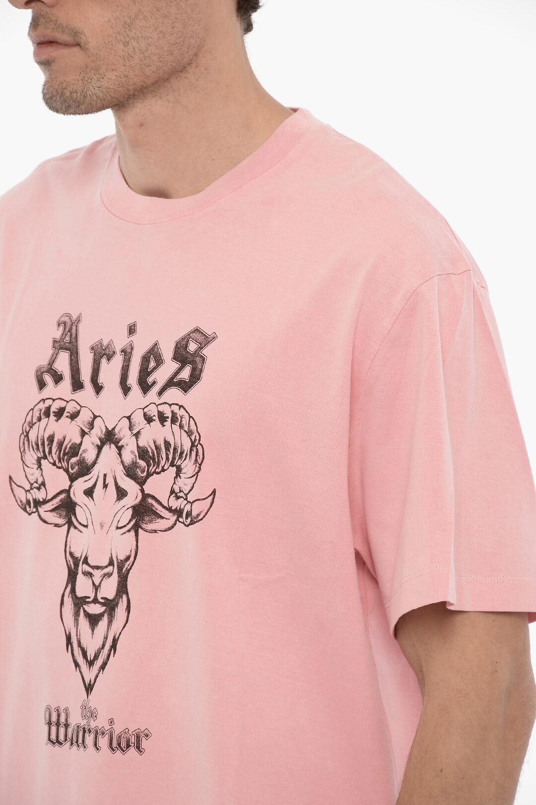 Neil Barrett Printed ARIES THE WARRIOR Crew-neck T-Shirt men