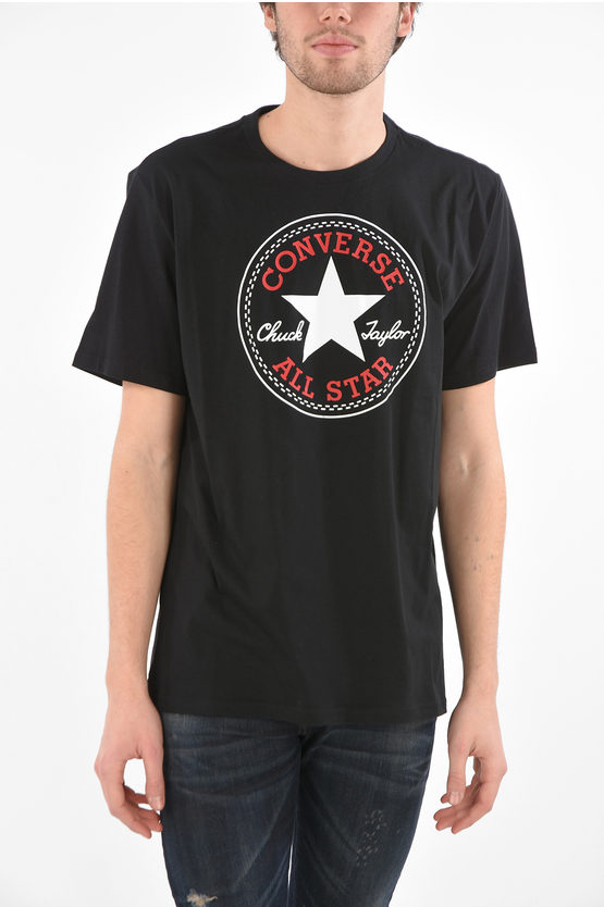 Converse Printed Chuck Taylor T-shirt In Black