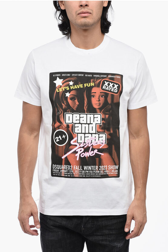 Dsquared2 T-shirt Herren Farbe Weiss