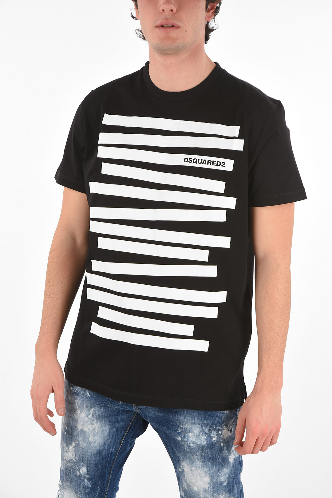 Dsquared2 printed CIGARETTE FIT T-Shirt men - Glamood Outlet