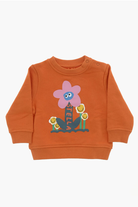 Shop Stella Mccartney Printed Crew-neck Sweatshirt