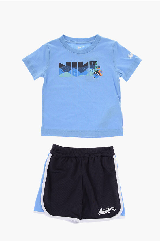 Printed Crew-Neck T… - image