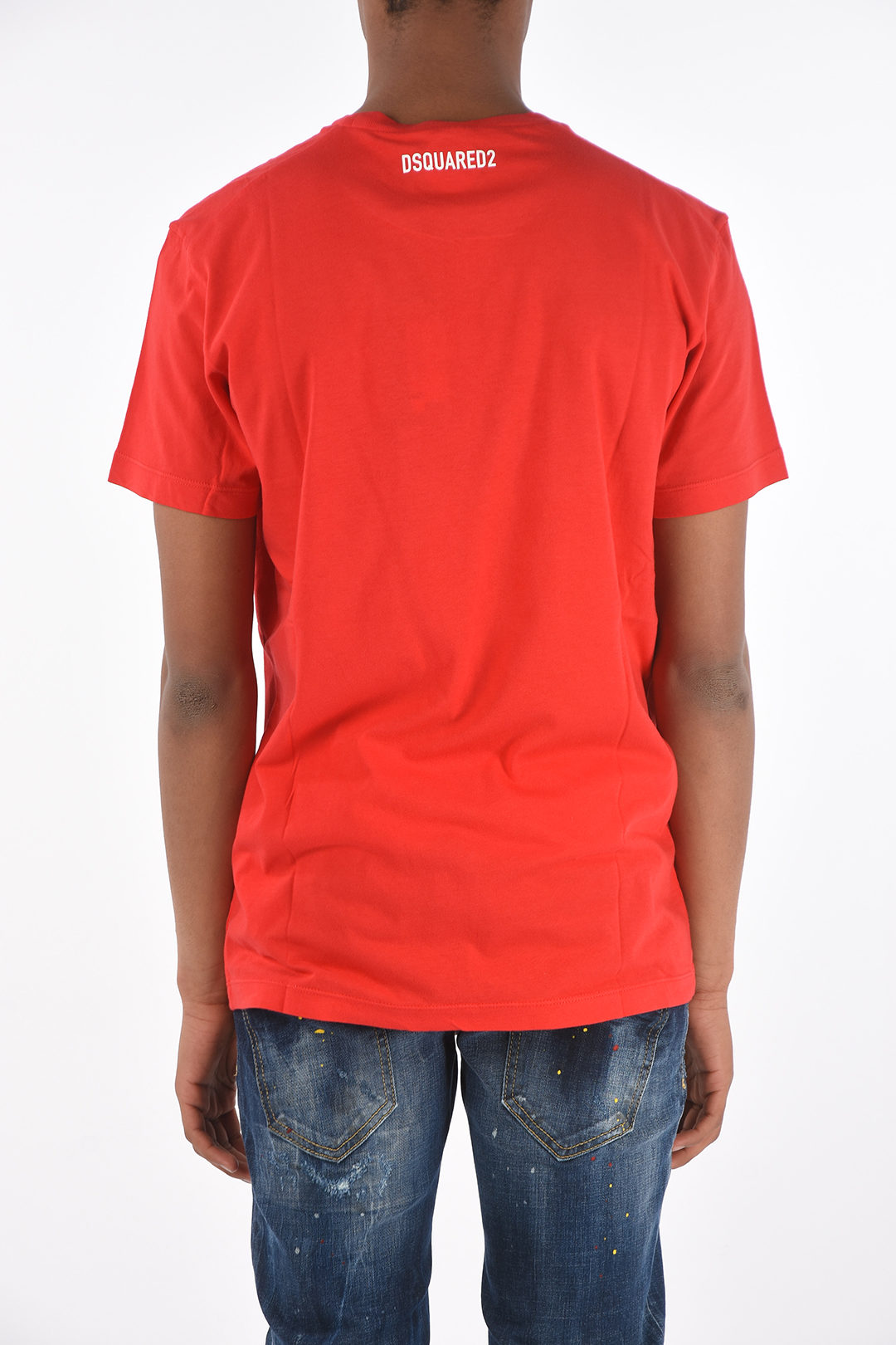 Dsquared2 printed crew-neck t-shirt men 