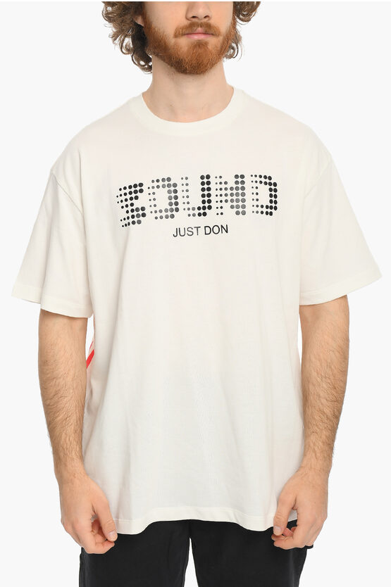 Just Don Printed Crew-neck T-shirt In White