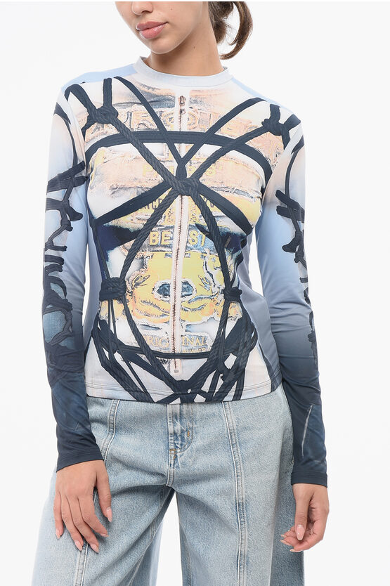 Yproject Printed Crew-neck T-shirt In Multi