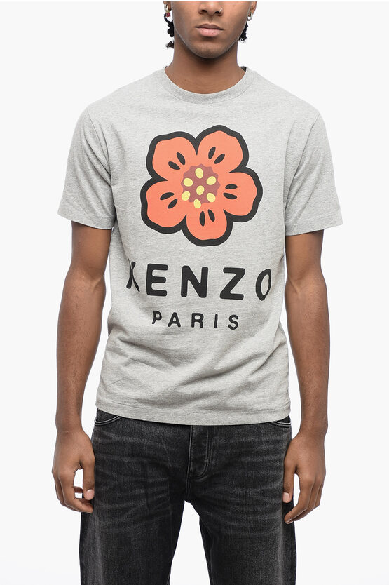 Kenzo Flower-print Relaxed-fit Cotton T-shirt