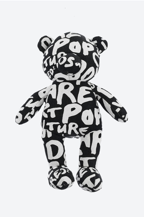 Dsquared2 Printed Denim D2 Pop 80's Teddy Bear Keyring