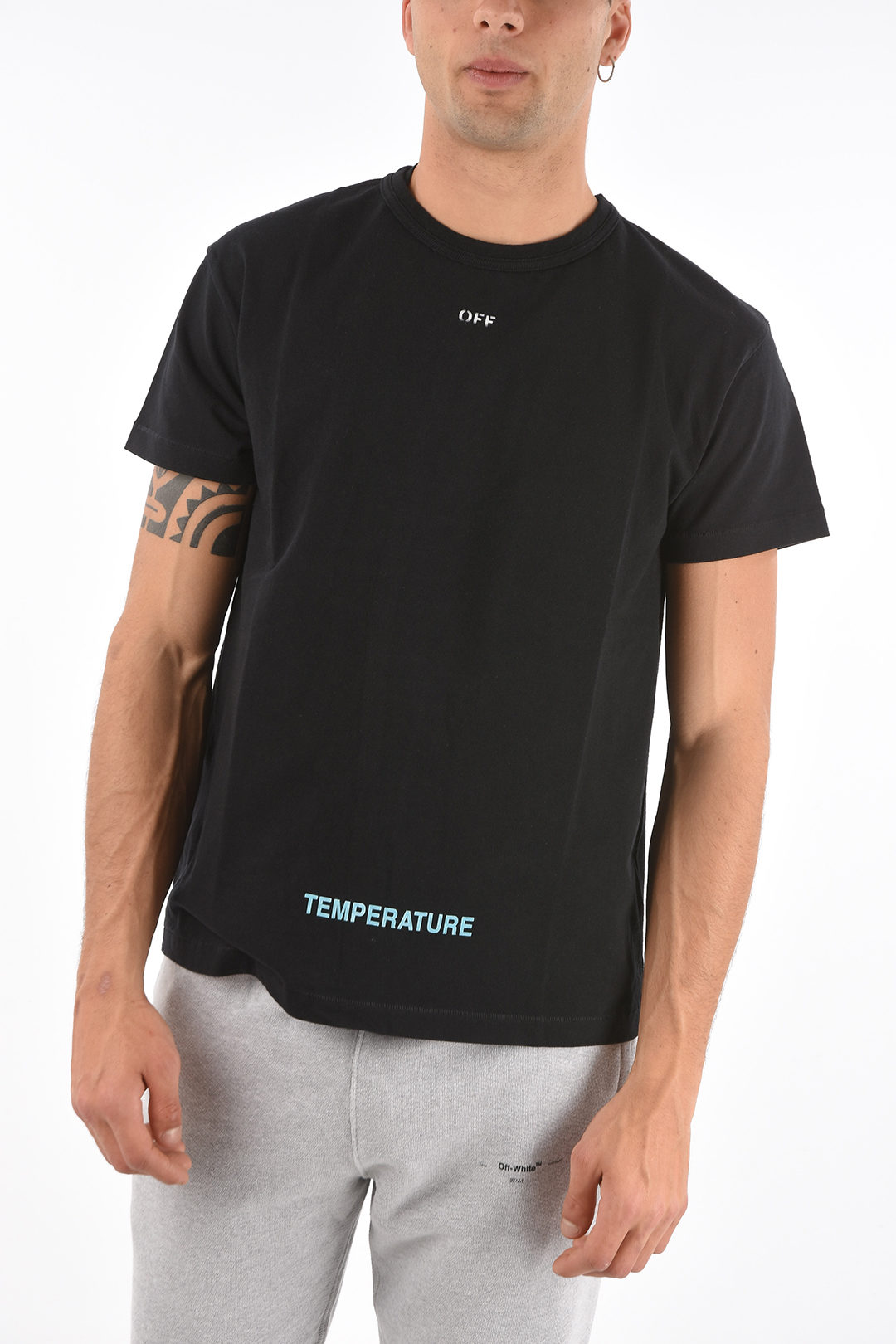 Caius abstraktion spektrum Off-White printed DIAG TEMPERATURE t-shirt men - Glamood Outlet