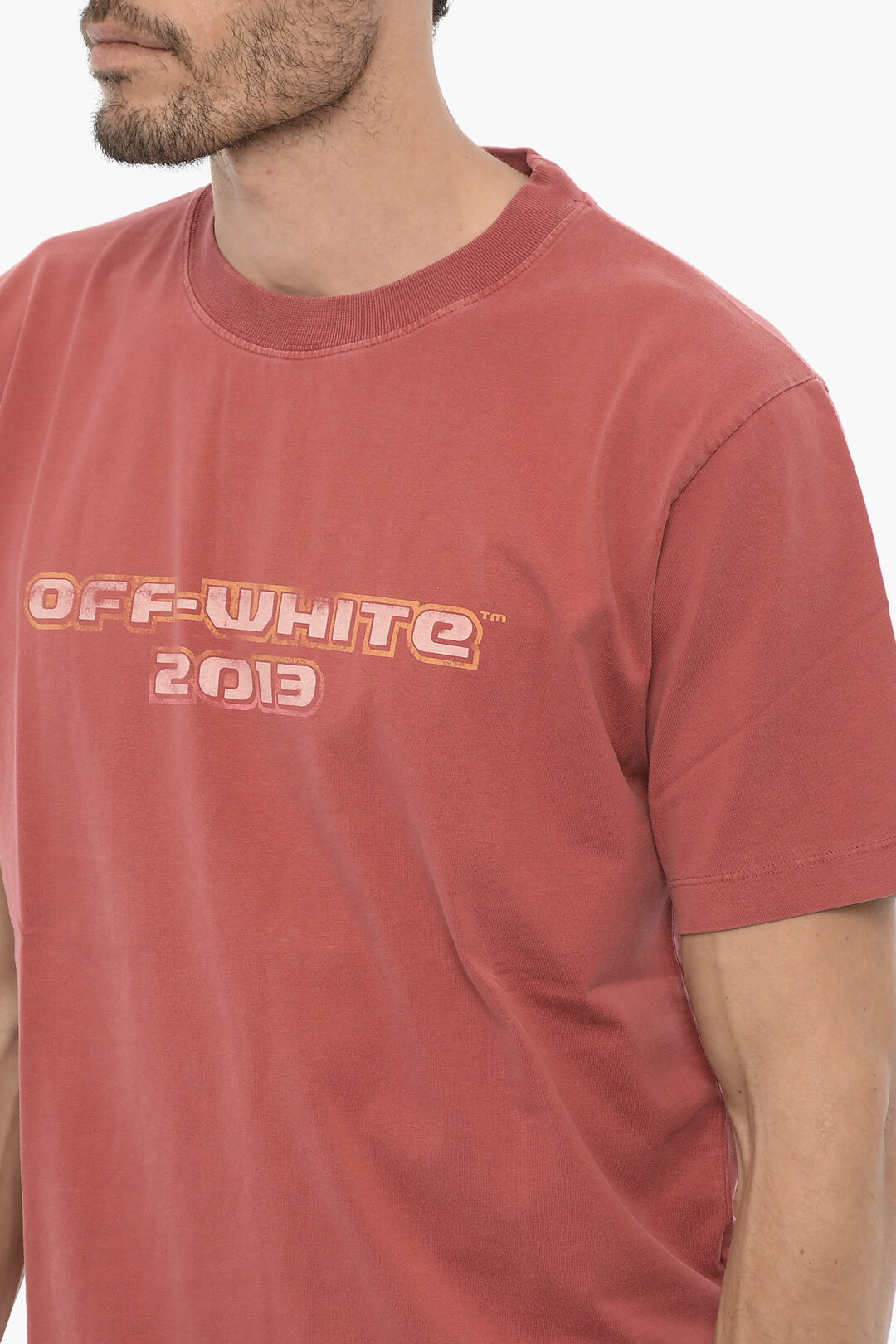 Off-White Printed DIGIT BACCHUS Crew-neck T-Shirt men