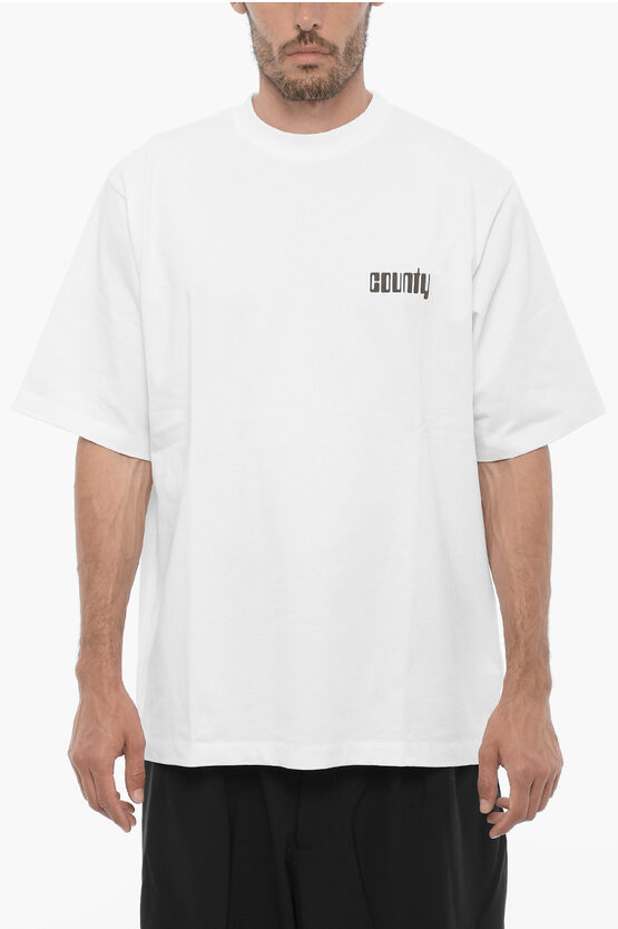 Marcelo Burlon County Of Milan Printed Disco God Crew-neck T-shirt