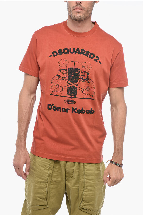 Shop Dsquared2 Printed Doner Kebab T-shirt