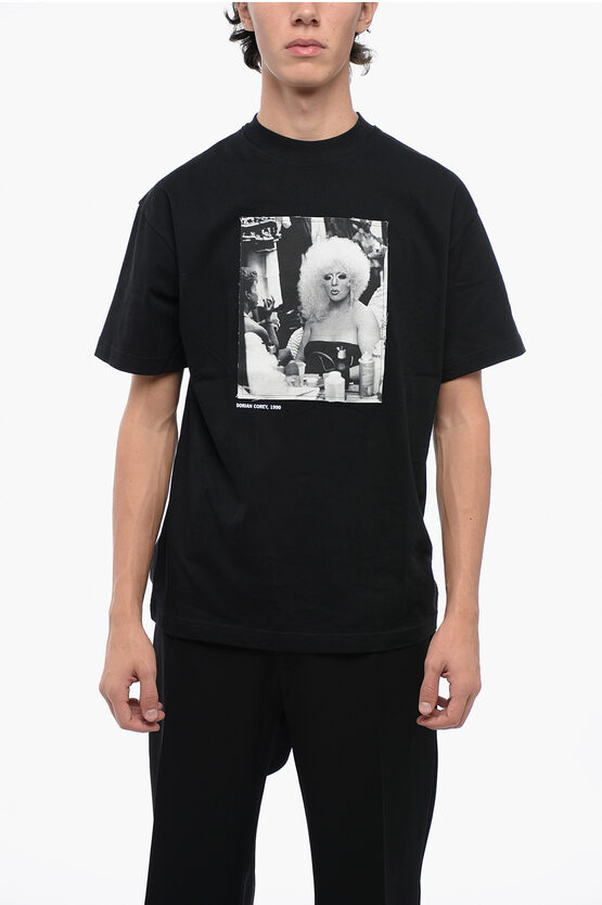 Shop Honey Fucking Dijon Printed Doriana Corey Crew-neck T-shirt