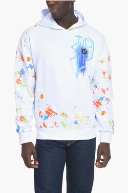 Autry Tie Dye Effect MATCHPOINT Hoodie with Zip Closure men