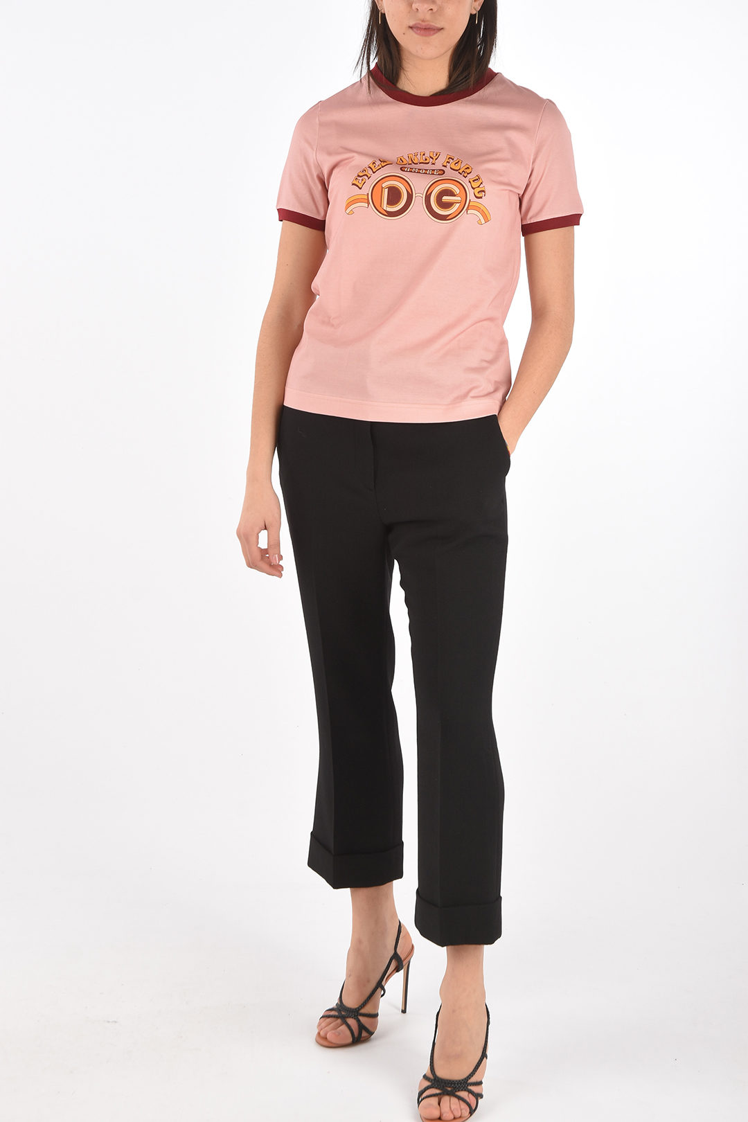 Dolce & Gabbana Printed EYES ONLY FOR DG AMORE T-shirt women