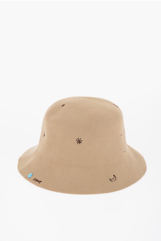 Superduper Hats Printed Felt Freya Bucket Hat