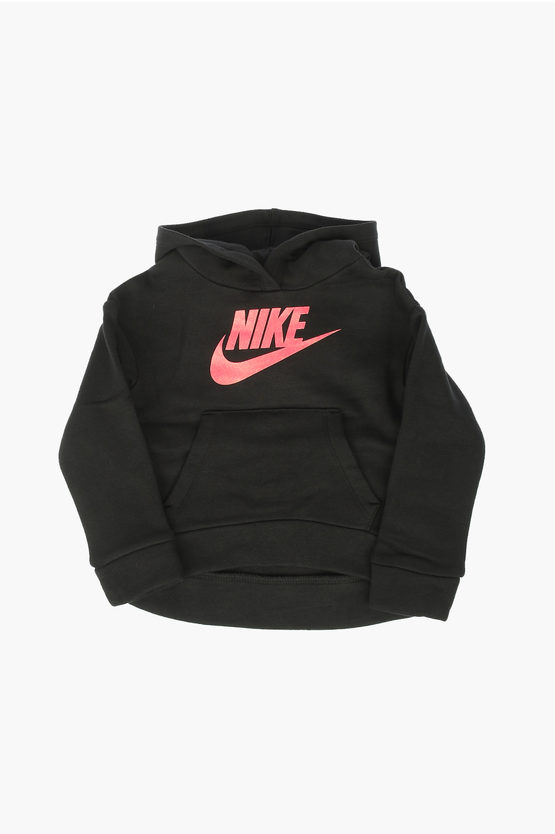Nike Kids' Printed Futura Fleece Sweatshirt In Black