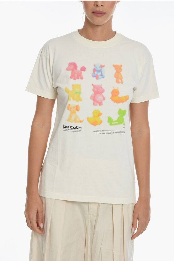 Shop Eytys Printed Jay Animalia Crew-neck T-shirt