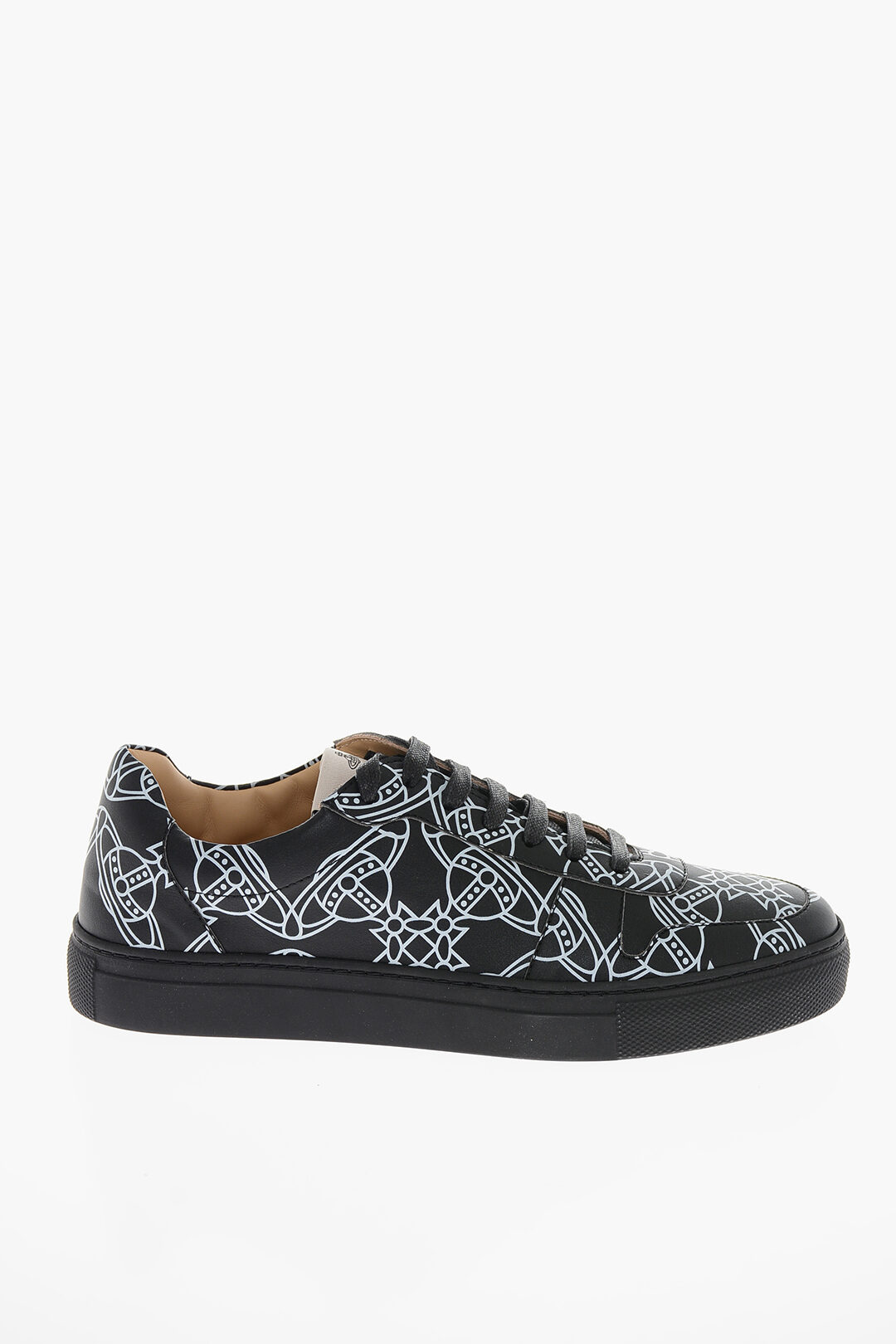 SALE【Vivienne Westwood】 ロートップ APOLLO レザースニーカー Vivienne Westwood Apollo Black Leather Trainers