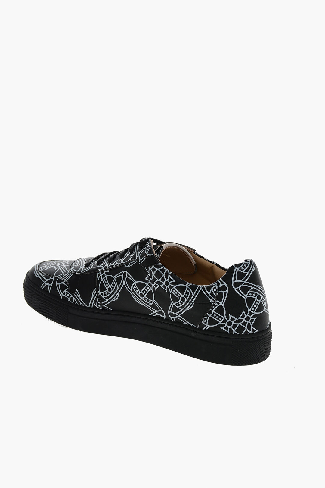 Plimsoll Faux Leather Sneakers in Black - Vivienne Westwood