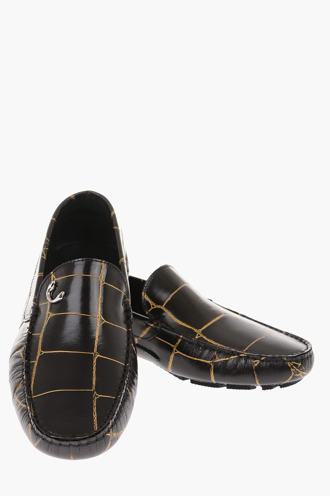 Just Cavalli Leather Loafers men - Glamood Outlet