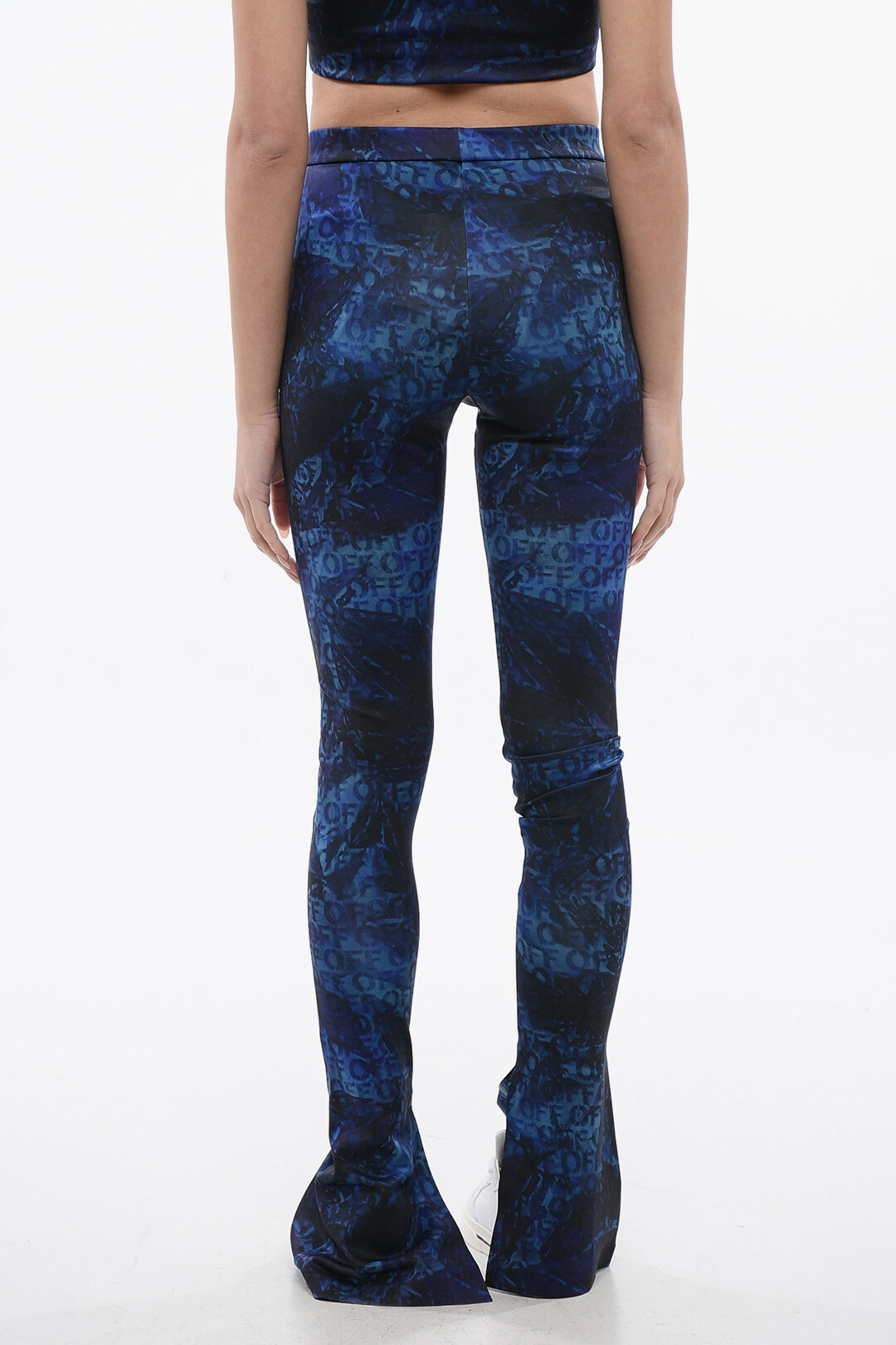 【送料&関税込】Off-White Printed Leggings Off-White Printed Performance Leggings | Blue | FARFETCH