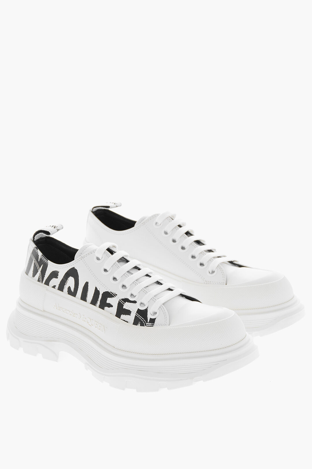 Alexander McQueen Pastel Pink & Black Monogram Joey Sneakers - Footwear  from Brother2Brother UK