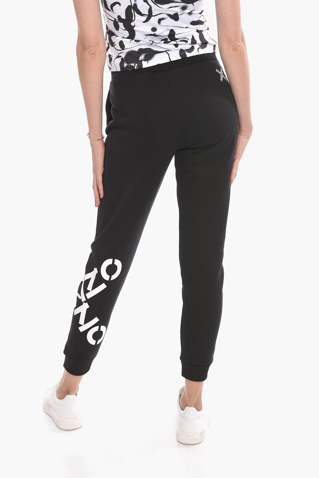 Printed logo Joggers With drawstrings