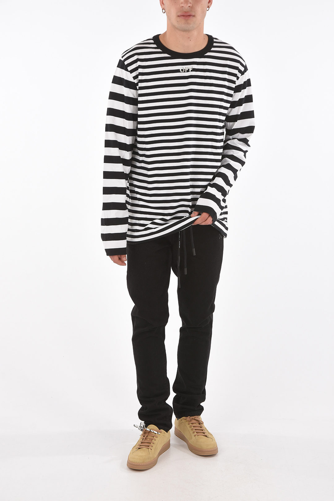 Tシャツ・カットソー SNEAKER PRINT LONG SLEEVES T-SHIRT Off-White Printed Long-sleeve FRAME OF MIND T-shirt with