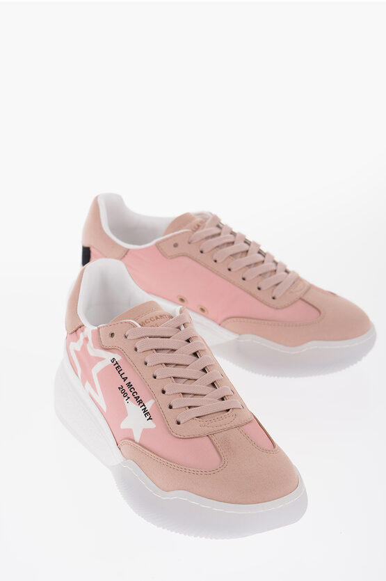 Stella Mccartney Printed Low-top Sneakers In Pink