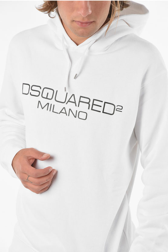 Dsquared2 Printed MILANO COOL FIT Hoodie men - Glamood Outlet