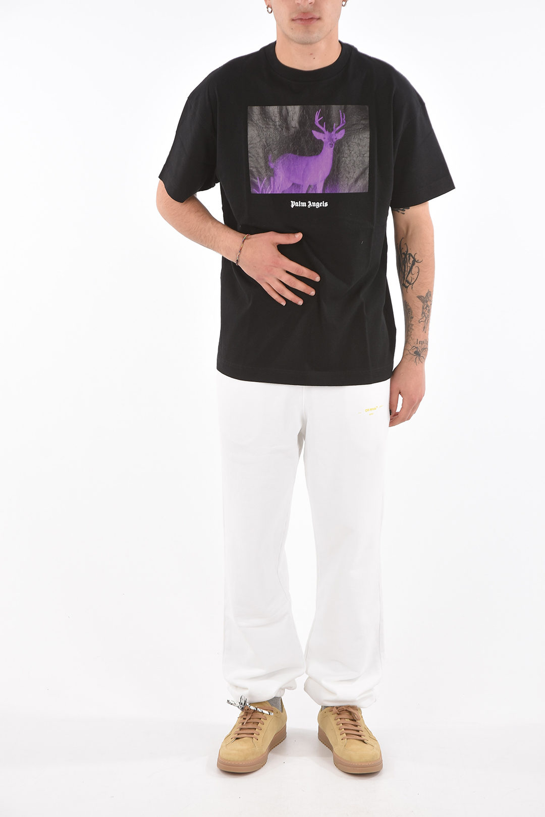 Palm Angels Printed NIGHT VISION DEER T 