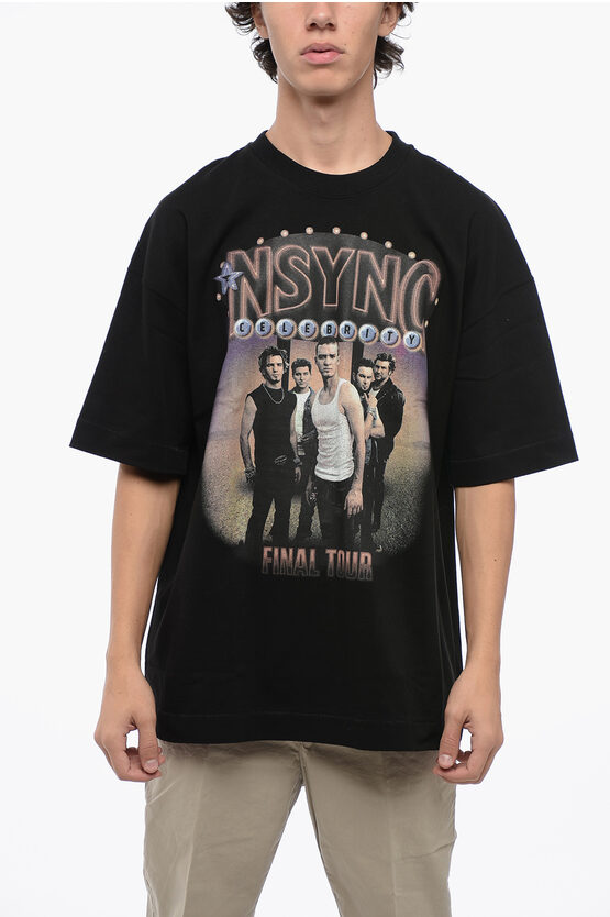 Shop 1989 Studio Printed Nsync Celebrity Crewneck T-shirt