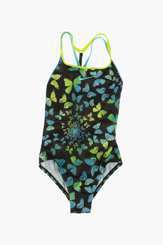 Nike Printed One Piece Swimsuit In Multi