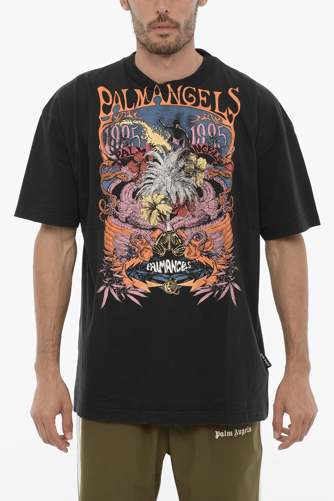 Palm Angels◆ブラック Palm Concert スウェットシャツ 送料込 Palm Angels◇ブラック Palm Concert スウェットシャツ 送料込