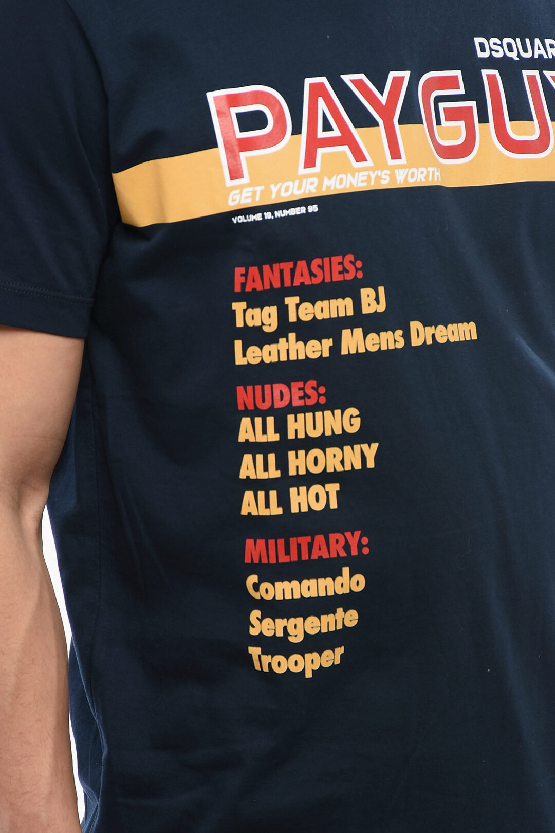 【関税&送料込】Dsquared T-Shirt With Print Dsquared2 T-shirt with raised logo | Men's Clothing | Vitkac