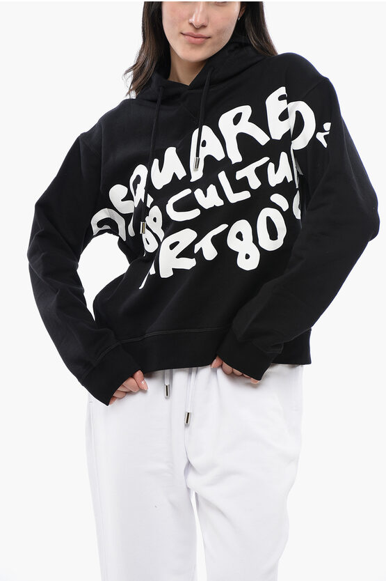 DSQUARED2 PRINTED POP 80'S HOODIE