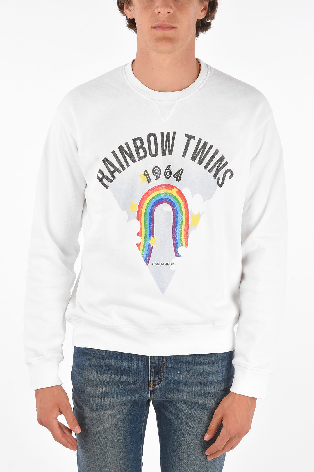 Dsquared2 Printed RAINBOW TWINS Sweatshirt men - Glamood Outlet