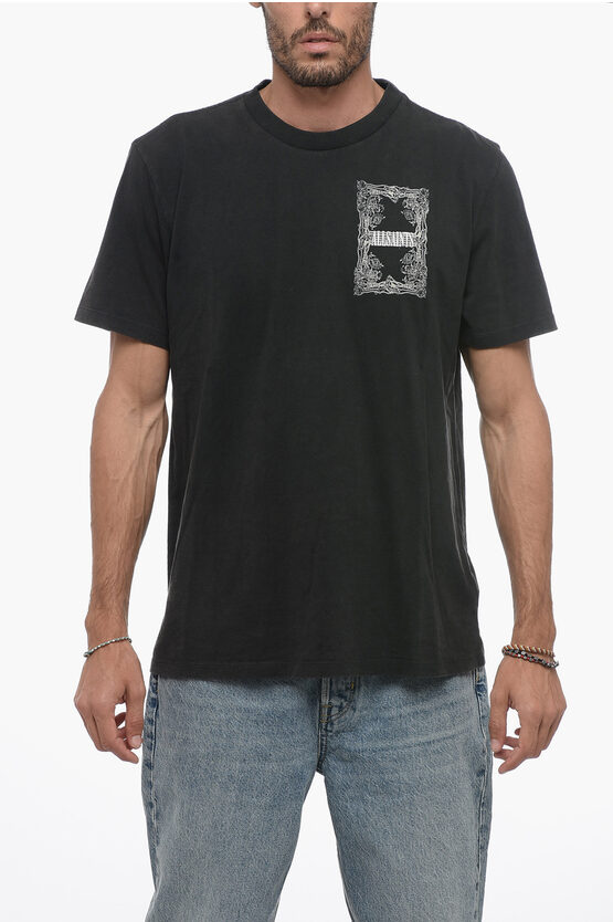 Shop Allsaints Printed Relaxed Fit Crew-neck T-shirt