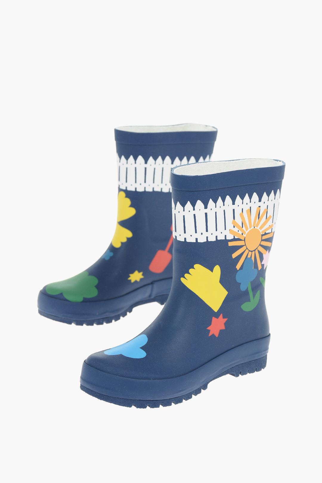 printed rubber boots