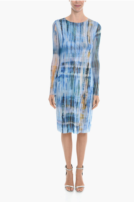 Birgitte Herskind Printed Sheer Kathy Maxi Dress In Blue