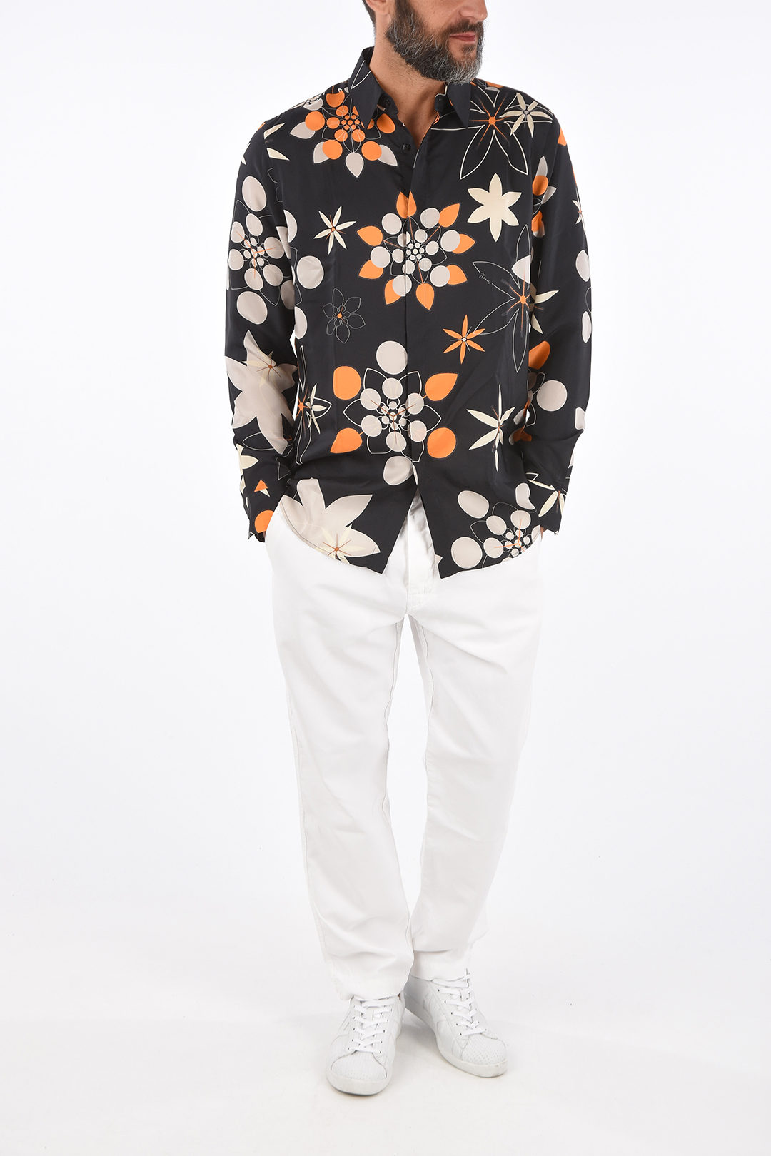 Fendi printed silk HITA KALEYDO HABOTAY shirt men - Glamood Outlet