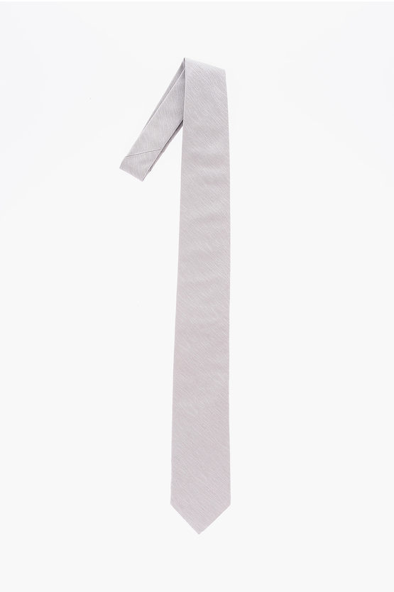 Shop Corneliani Printed Silk Kipper Tie