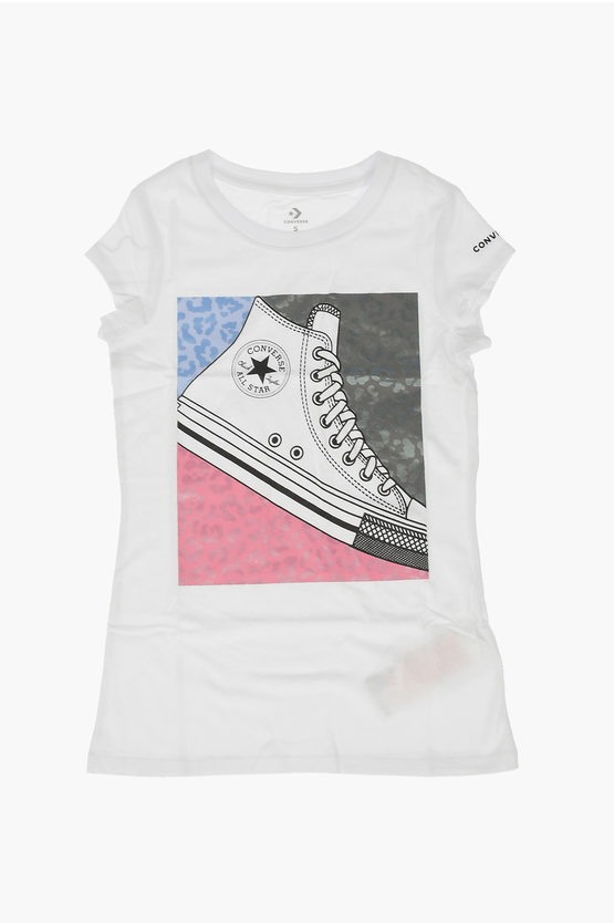 Converse Printed Sneaker Box T-shirt In White