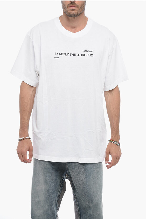 Shop Off-white Printed Spiral T-shirt