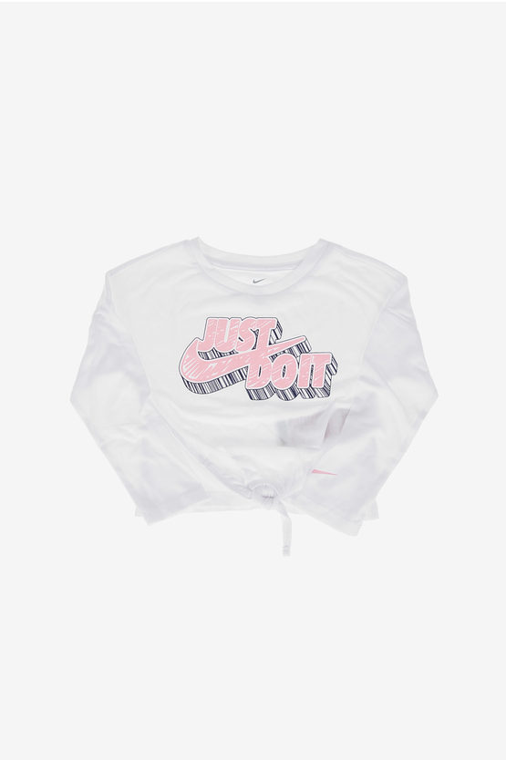 Nike Printed T-shirt With Bow In White