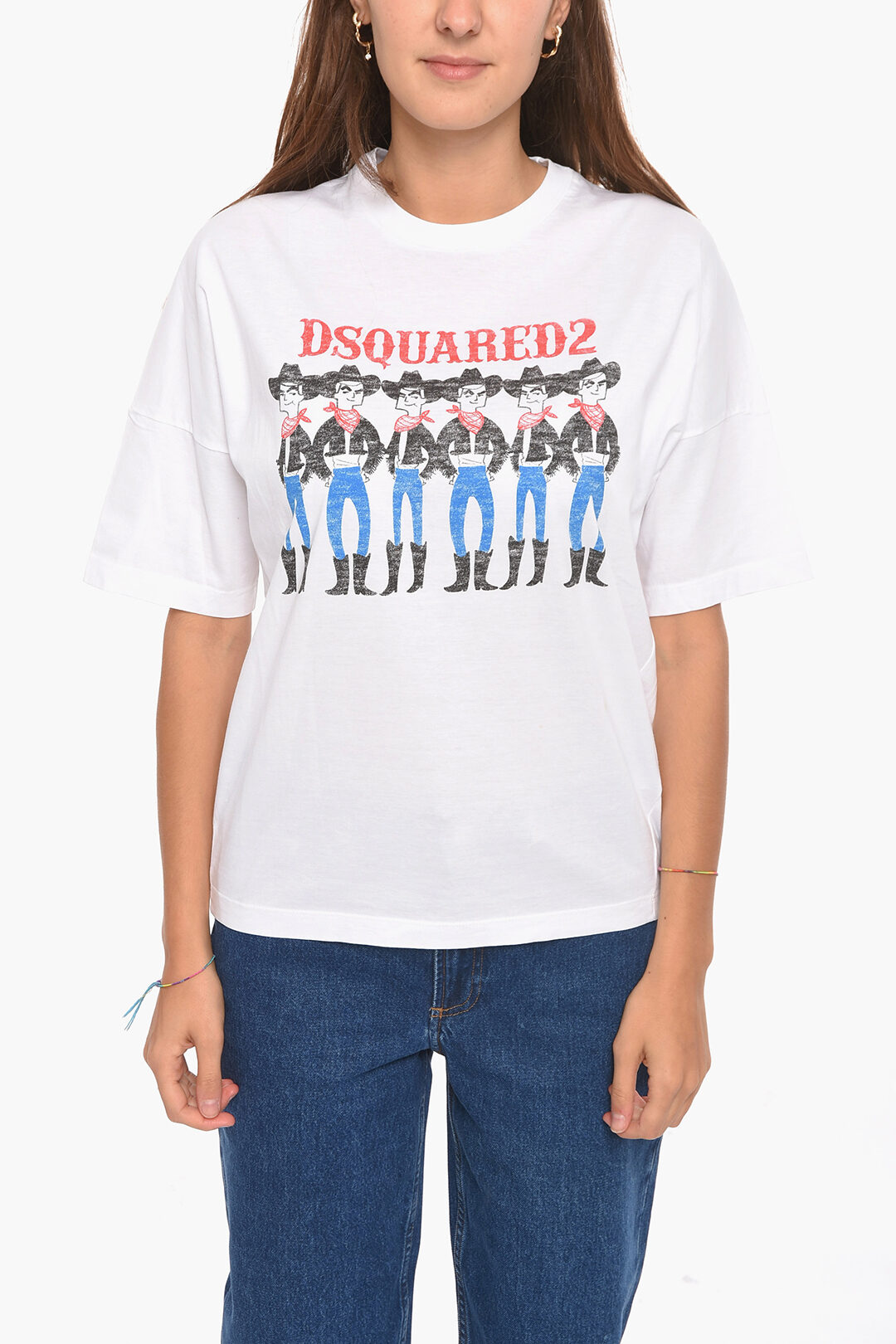 Dsquared2 Printed T-shirt with Cowboy Motif women - Glamood Outlet